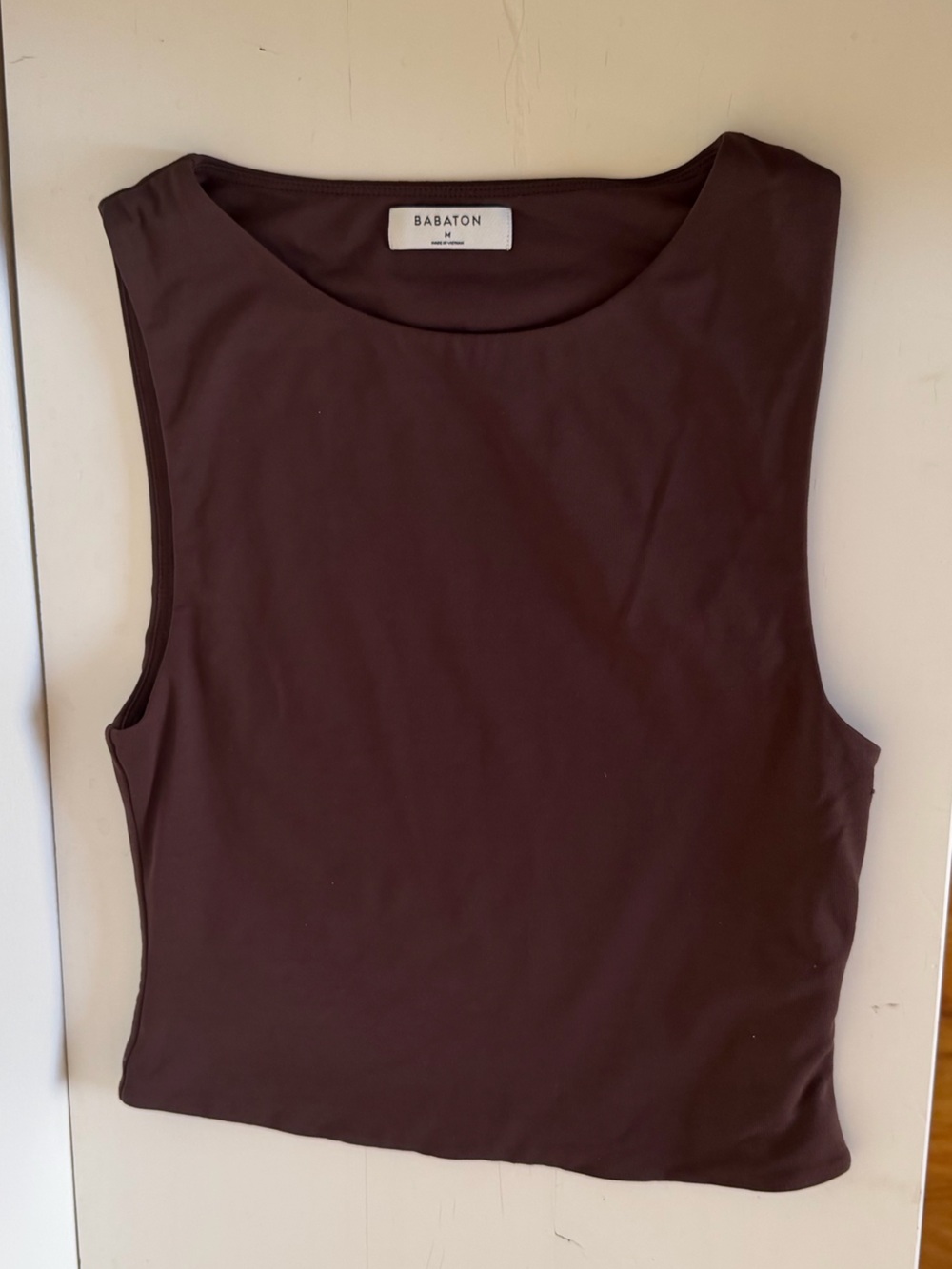 Aritzia Babaton Sleeveless Tank Top in Chocolate Brown size M